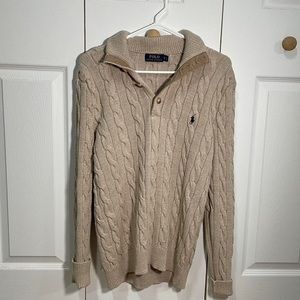 Polo Ralph Lauren cable knit sweater🐇🩶